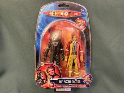 The Sixth Doctor Who Stealth Cyberman Black Character Options 6th Figure BNIB