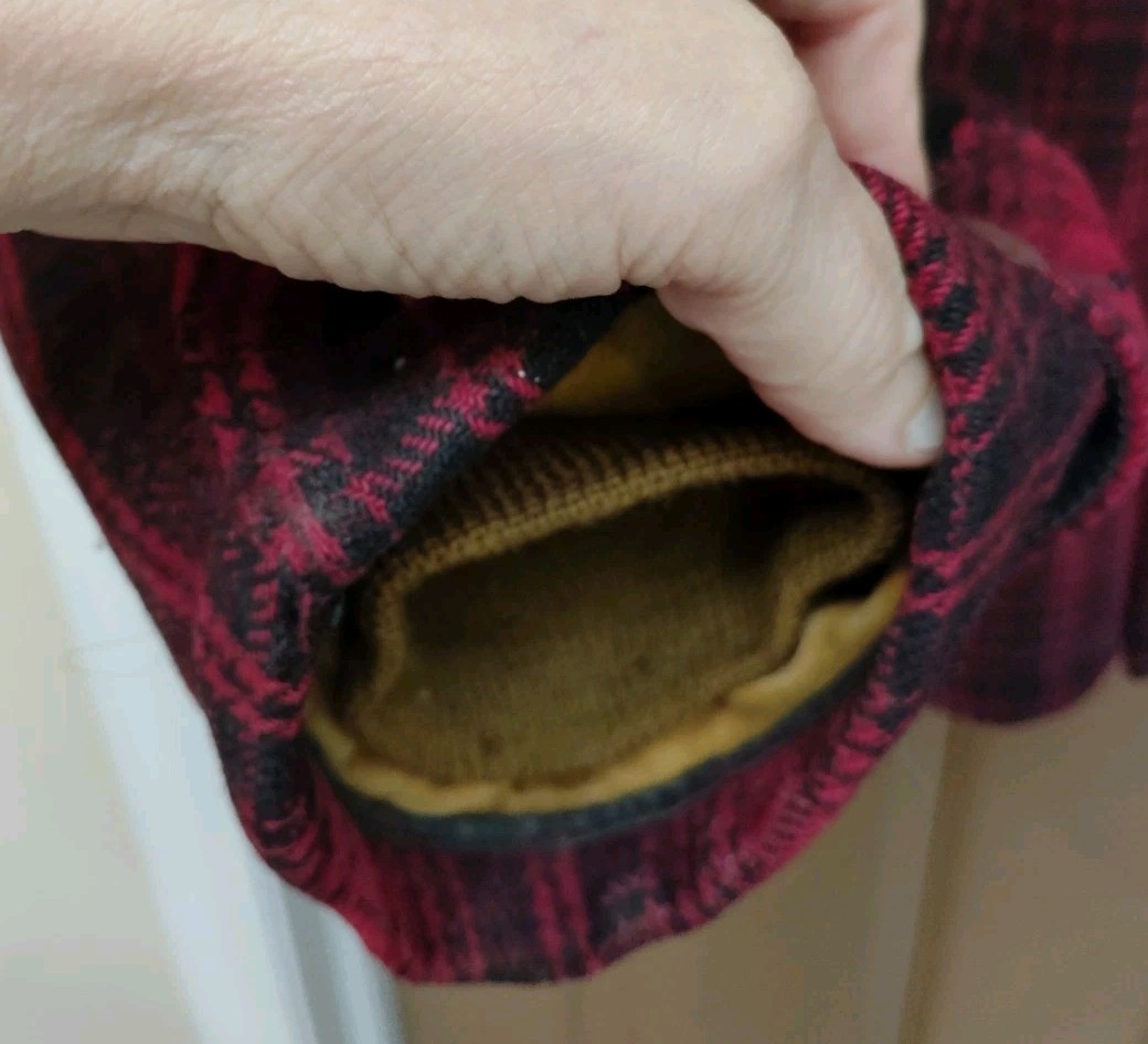 VINTAGE Woolrich Wool Hunting Chore Jacket Red 503 Sz 46 Buffalo Plaid Mackinaw image 8