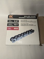 NOS BE Ag  Industrial Type 60 3/4" Pitch X 10ft Roller Chain FREE SHIPPING
