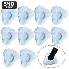 Small Triangle Microfiber Bonnets for Dupray Steam Cleaner Pack of 5 or 10 Pads