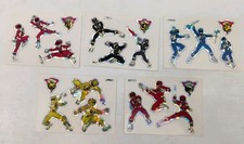 Power Rangers Vending Machine Stickers Mighty Morphin Lot Of 5 Vtg 1994 PVI