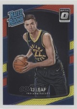 2017-18 Panini Donruss Optic Rated Rookie Mega Box Red & Yellow TJ Leaf #183 z6b