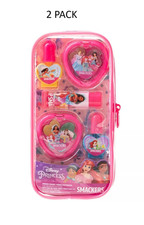 2 Lip Smacker Disney Princess Makeup Set Shimmer Cream/Lip Balm/Nail Polish E13B