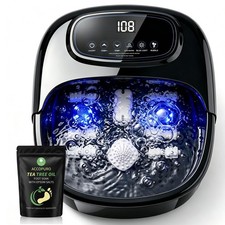 Foot Soaking Tub with Ozone UV, Foot Spa Bath Massager with Heat and Bubbles,...