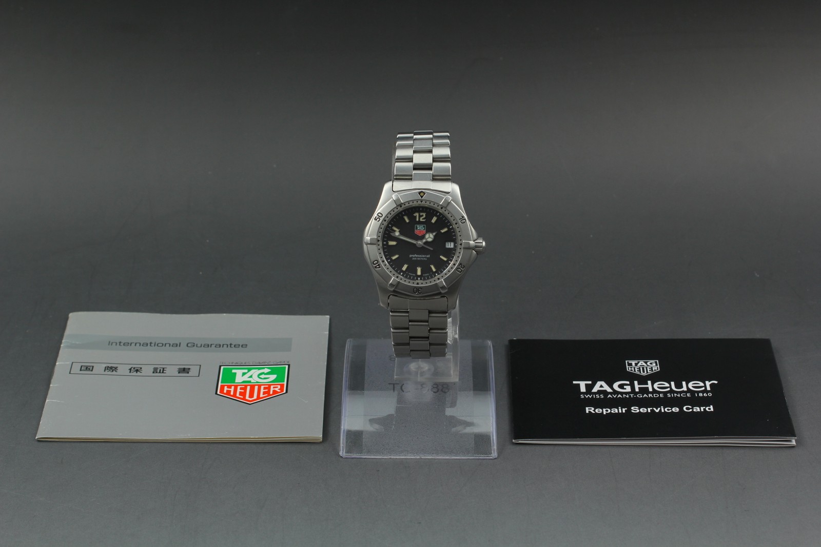 TAG Heuer Professional Black Mother of Pearl Unisex Adult Watch - WK1210