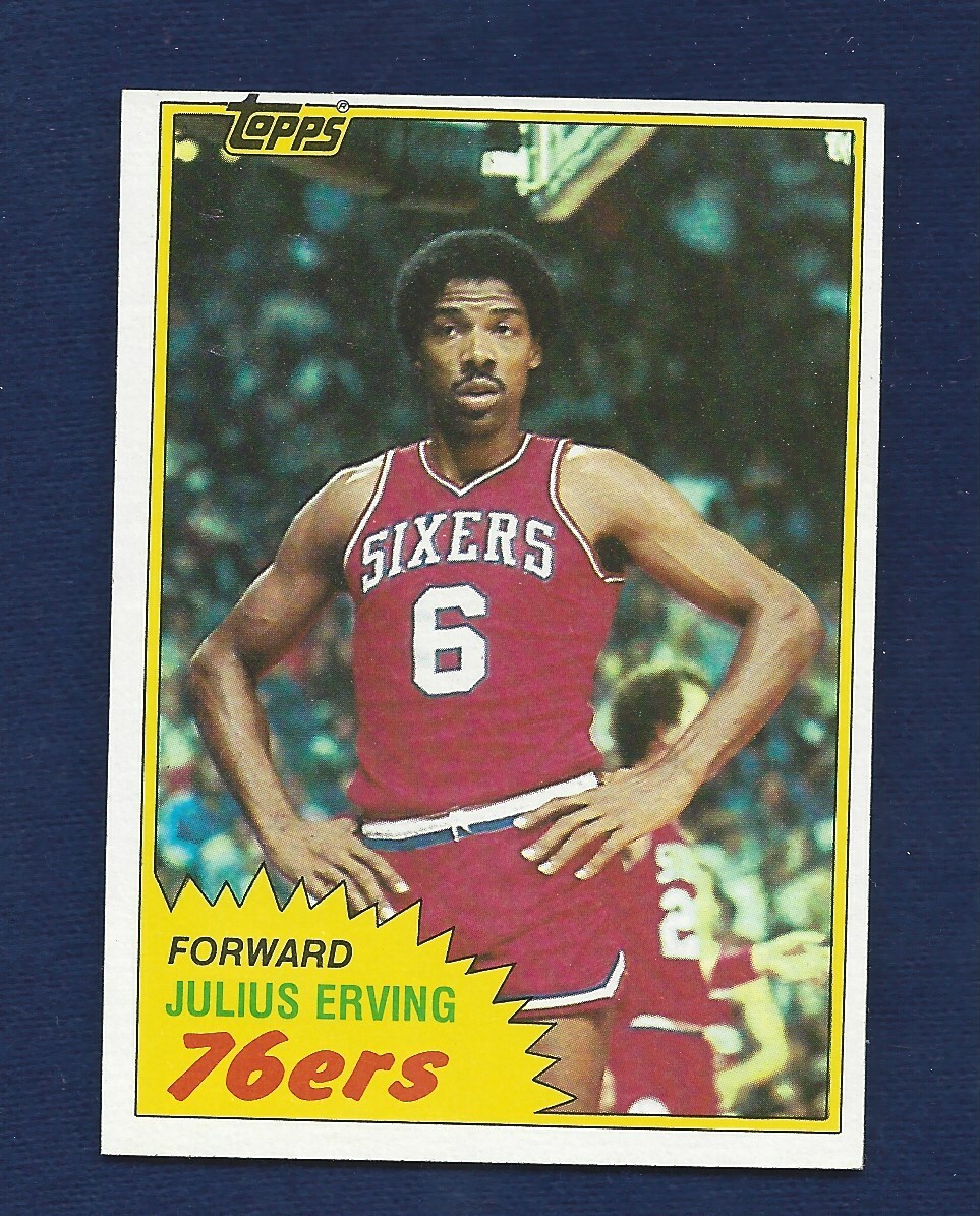RAZOR SHARP 1981 TOPPS BASKETBALL #30 JULIUS ERVING 76ERS HOF .99 SHIP (A626)