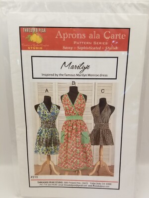 Marilyn Apron Sewing Pattern an Aprons ala Carte pattern by Threaded Pear Studio