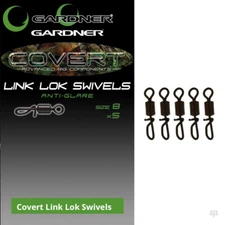 Gardner Tackle Covert Link Lok Swivels - Carp Bream Tench Barbel Coarse Fishing