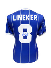 GARY LINEKER SIGNED LEICESTER CITY 1984 SHIRT COMES WITH COA & PROOF