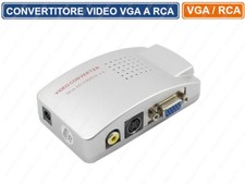 CONVERTITORE VIDEO VGA - AV RCA S-VIDEO S-VHS PER SISTEMI DI VIDEOSORVEGLIANZA