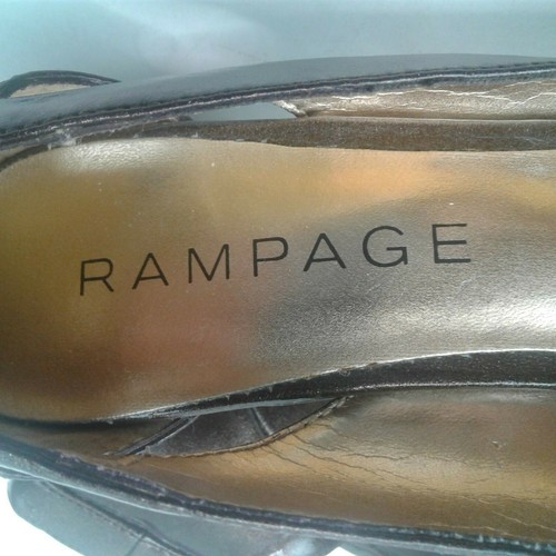 Rampage Maycee Womens Brown Peep Toe 3.75" Heels/Sandals Size 8M - Picture 6 of 8