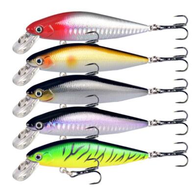 5PCS Minnow Fishing Lure Floating Hard Bait Artificial Crankbaits Saltwater Bass