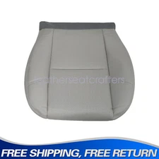 Driver Bottom Perforated Leather Seat Cover Gray For 2009-14 Chevrolet Avalanche