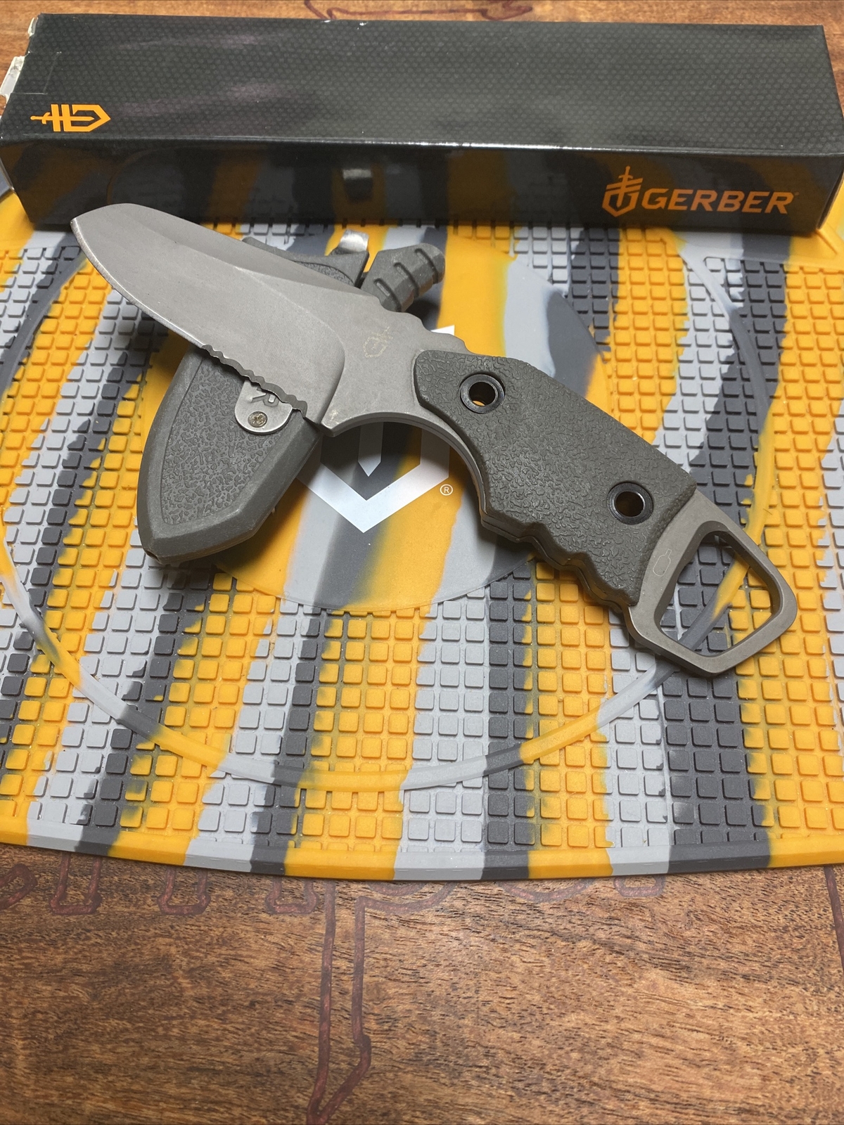 RARE/DISCONTINUED GERBER EPIC Fixed Blade Knife W/Original Sheath and Box eBay