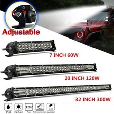 7 20 32 Led Light Bar Spot Flood Combo Work Suv Boat Driving Offroad Atv 4wd 7 20 32 Led Light Bar Spot Flood Combo Work Suv Boat Driving Offroad Atv 4wd