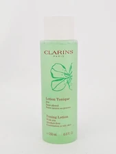 Clarins Toning Lotion Iris Combination Oily Skin Alcohol Free 6.8 oz