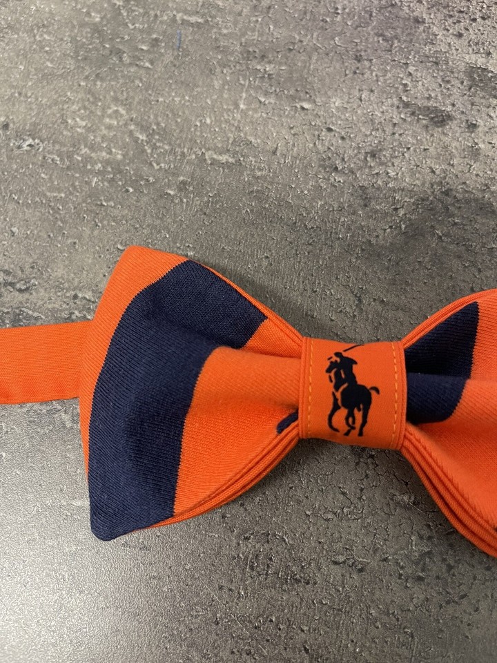 neon orange bow ties