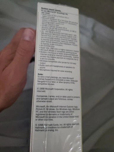 Microsoft Graphics Studio Greetings 99 New And Factory Sealed From 1998 Rare - Image 4 of 4