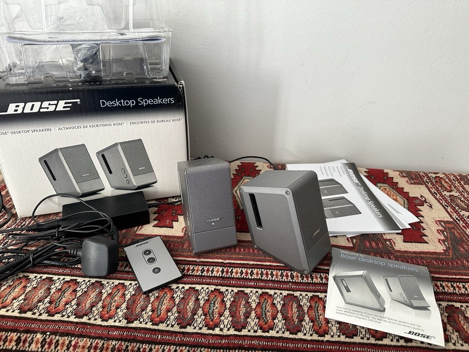 Bose Computer MusicMonitor Computer Speakers Desktop PC Silver Bose