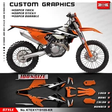Motorbike Full Graphics Decal Kit for EXC XCW 2017 2018 2019 Custom Sticker