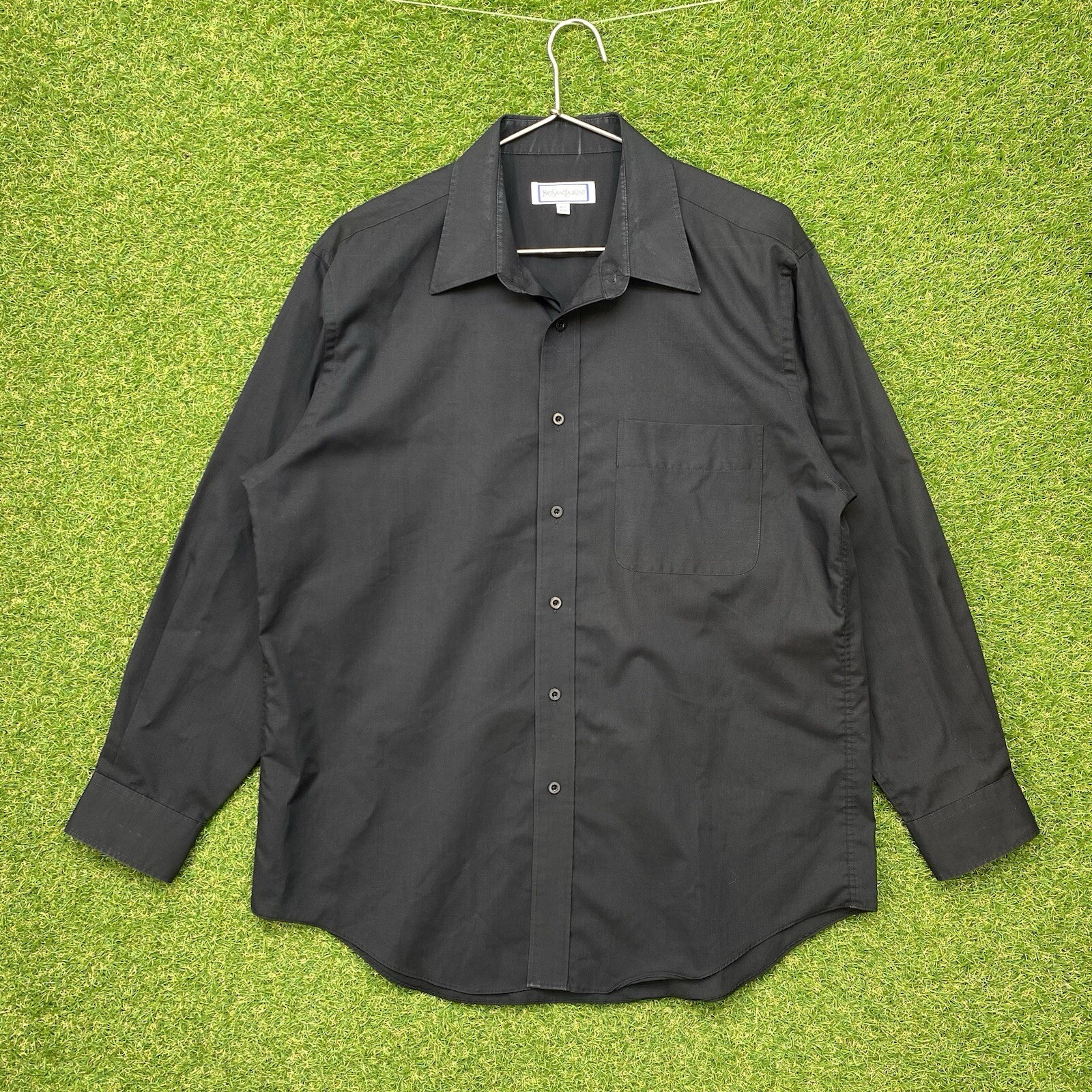 Camicia Yves Saint Laurent grande 16 5 32 33 beige uomo grande L abito con bottoni