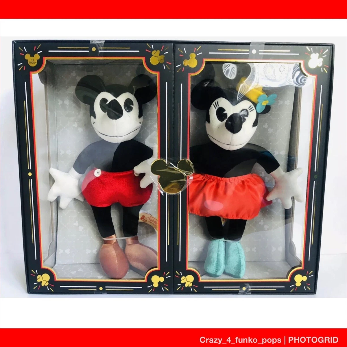 Limited release mickey and minnie plush dolls hotsell
