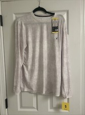 Spyder Men  s Long Sleeve Rash Guard- Small- Cream