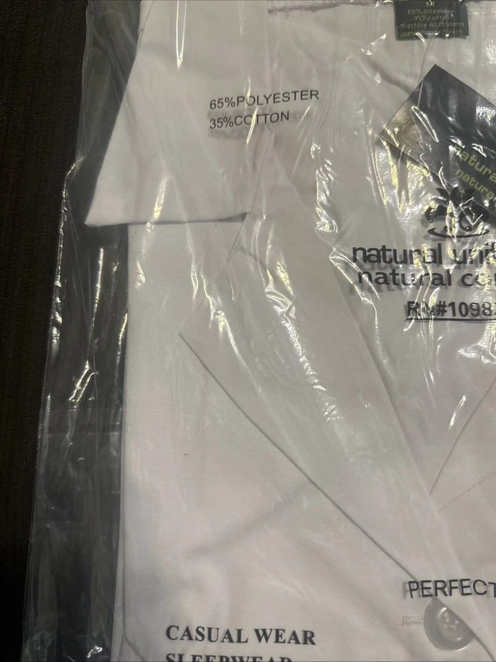 Natural scrubs classic comfort scrub set M taupe Unisex Medical - Image 3 of 4