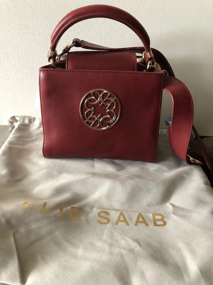 Elie Saab Burgundy tote crossbody bag Original Price 1250