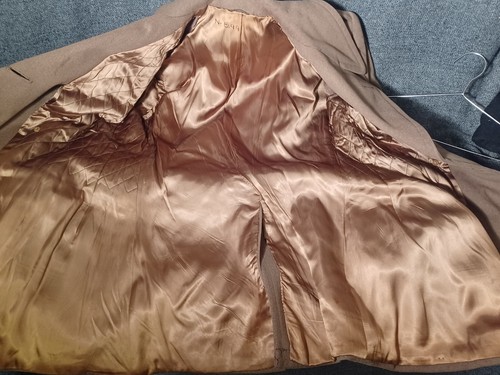 US ARMY POST WWI TO EARLY WWII ERA 3/4 LENGTH WOOL MACINAW OVERCOAT OFFICERS - Picture 15 of 15