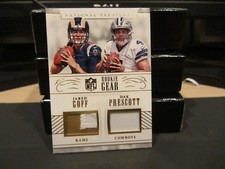 National Treasures Rookie Gear Cowboys Dak Prescott Jared Goff 23/25 2016