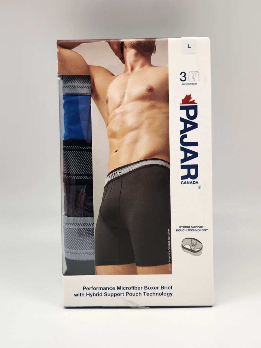 Pack Pajar Canada Men L XL Microfiber Performance Boxer Briefs