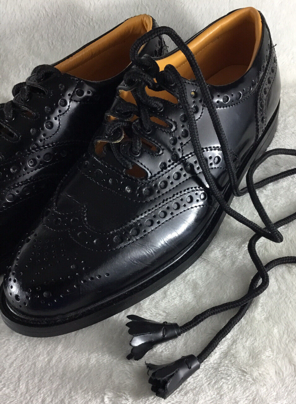 Gaelic Themes Ghillie Brogues Mens Size 10 Black … - image 10