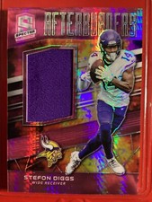 Stefon Diggs 2019 Panini Spectra AFTERBURNERS Refractor Player Worn Jersey /15 !