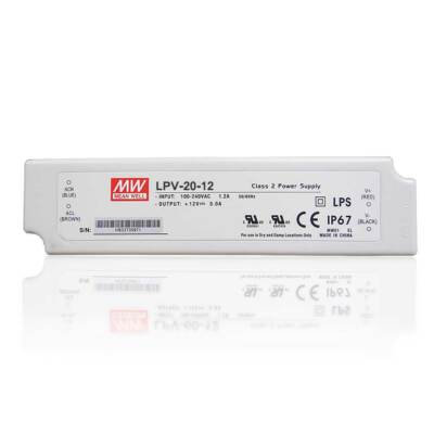 LPV-20-12 | Mean Well LPV Series 20W 12V CV Mode Power Supply