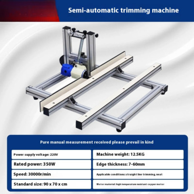 High Speed Semi-automatic Woodworking Grinding Sealing Strip Trimming Machine