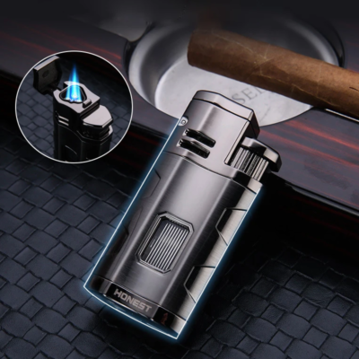 cigarette lighter drill Fashion Torch Lighter With Cigar Drill Metal Three Fire Blue Flame Cigar Lighter cigarette lighter drill Fashion Torch Lighter With Cigar Drill Metal Three Fire Blue Flame Cigar Lighter