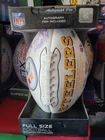 Pittsburgh Steelers autographed signed  football 12 signatures Hampton,Hood,