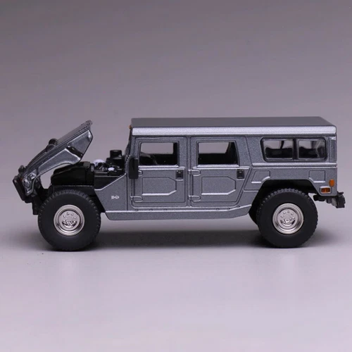 Modelo 596 escala 1/64 Hummer H1 gris diecast modelo de coche juguete regalo nuevo en caja - Imagen 2 de 5