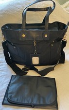 MARC by MARC JACOBS Black Nylon ELIZ-A-BABY Tote Bag Messenger Diaper Bag