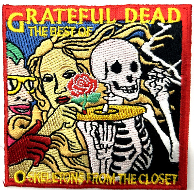 Grateful Dead Skeletons in the Closet Embroidered Rock Iron On Patch