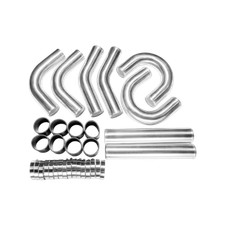 Cxracing 3 Aluminum Intercooler Piping Kit Tube For Mustang Accord 2mm Thick Cxracing 3 Aluminum Intercooler Piping Kit Tube For Mustang Accord 2mm Thick