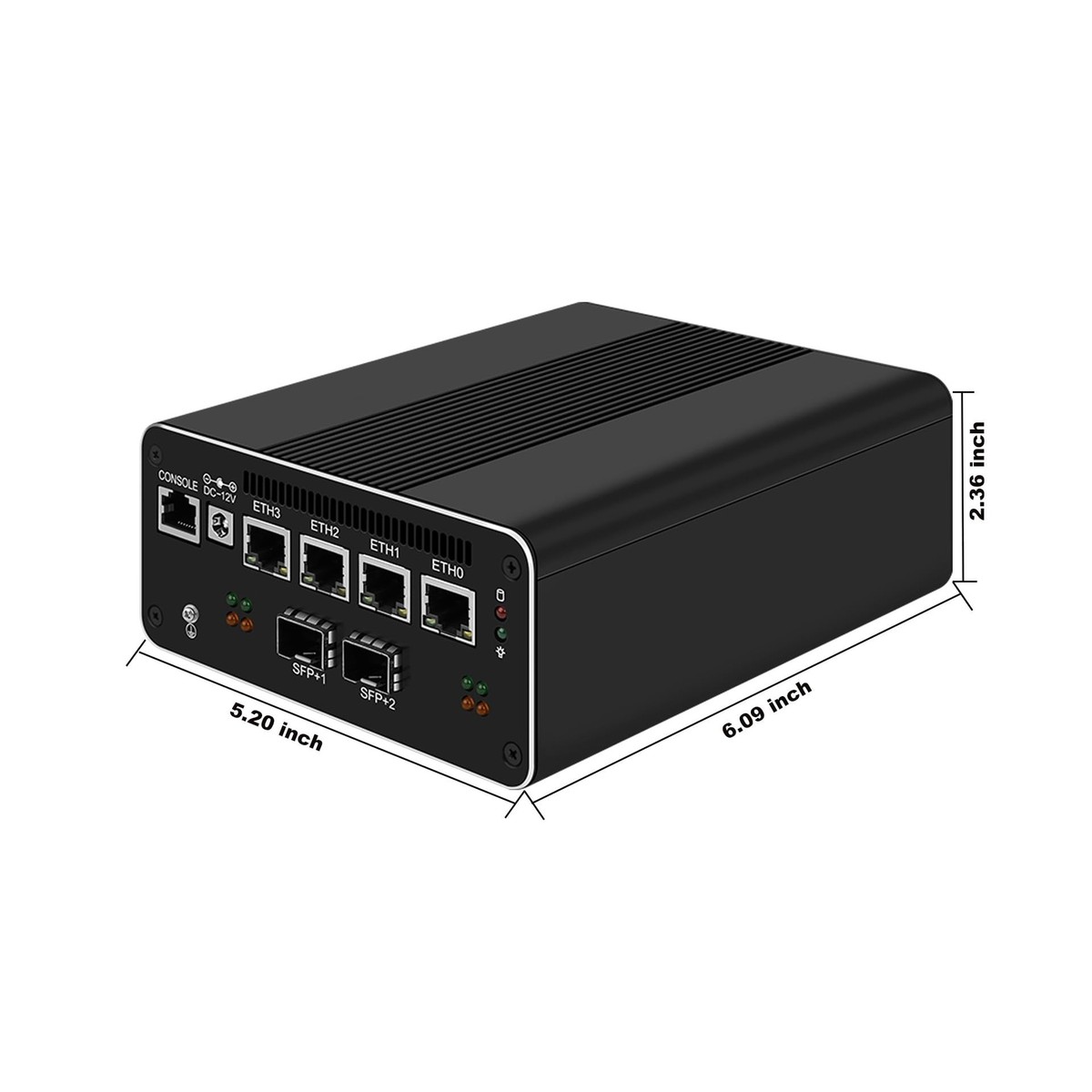 10GbE SFP+ Mini PC Micro Firewall Appliance,Intel Pentium Gold