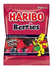 Haribo Gummi Candy, Berries, 5-Ounce Bags (1-Bag)