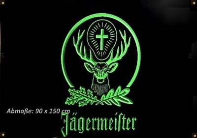 Jägermeister, Wall Decor Banner, Flag Logo, Flag, Flag, Pub, Whisky, 90x150