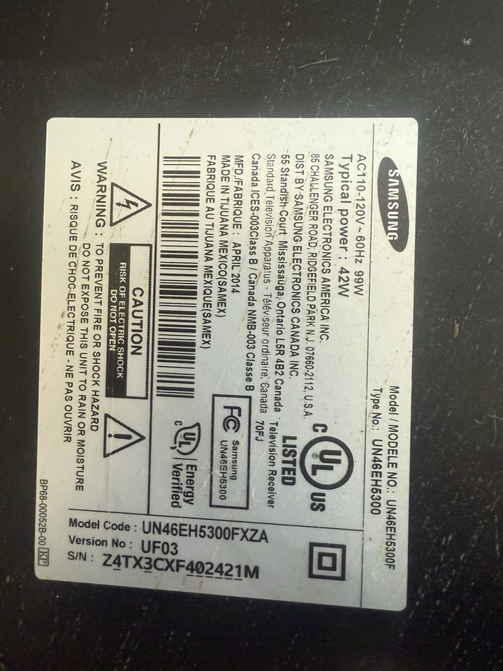 Un Samsung usado 46 pulgadas 1080p 120Hz Foto 2 de 2