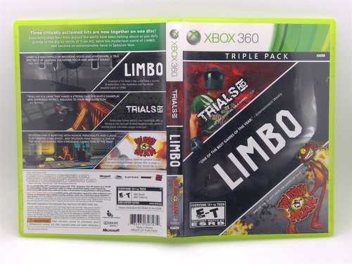 Triple Pack: Limbo, Trials HD and Splosion Man (Xbox 360) Clean Tested ...