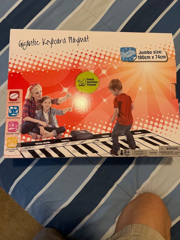 Click N' Play Music Pad Jumbo Size Keyboard Piano Mat In Box