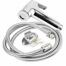 Chrome Muslim Shower Head Hose Bidet Spray Tap Toilet Hygienic Handheld Kit