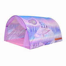 Bed Tent for Kids Lucky Castle Bed Tent Foldable Game House for Children Play...